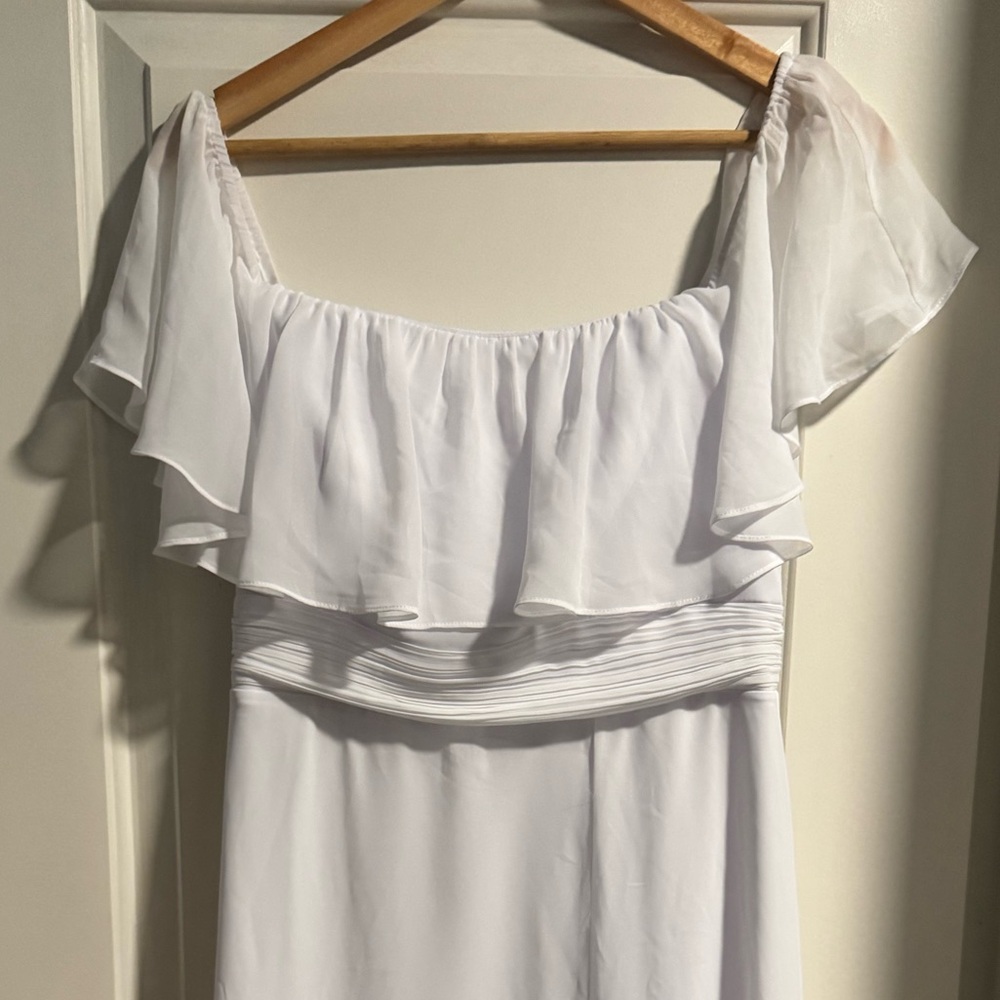Elegant White Off-Shoulder Dress